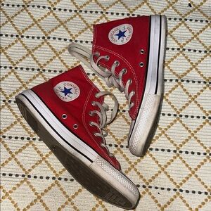 Converse Red Canvas High-Tops